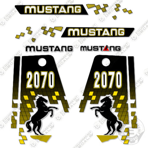 Fits Mustang 2070 Decal Kit Skid Steer