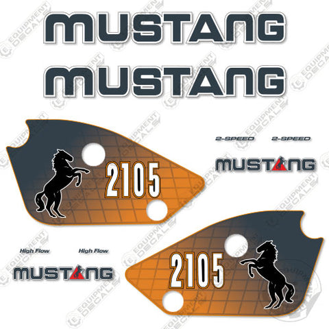 Fits Mustang 2105 Decal Kit Skid Steer