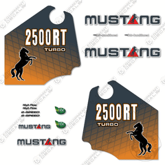 Fits Mustang 2500RT Decal Kit Skid Steer