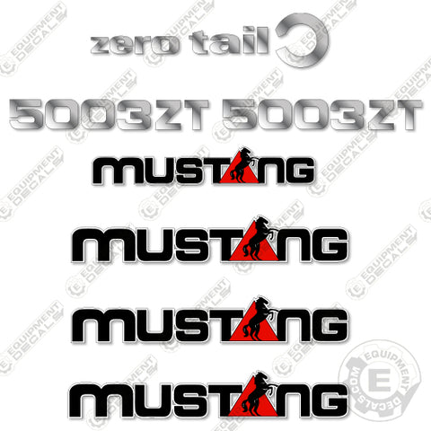 Fits Mustang 5003ZT Decal Kit Mini Excavator