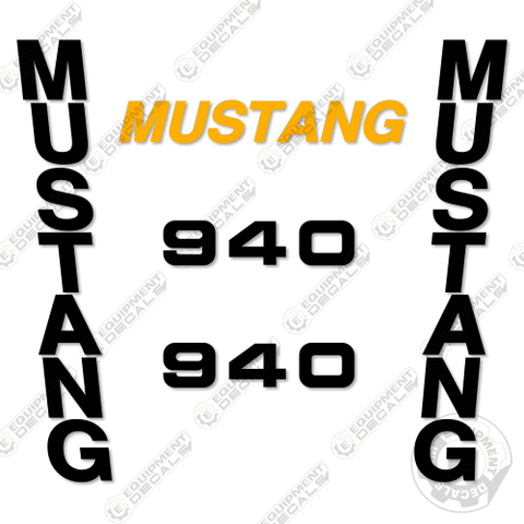 Fits Mustang 940 Decal Kit Skid Steer