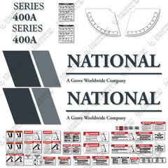 Fits National 400A Decal Kit Crane