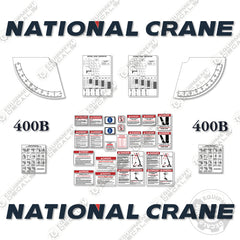 Fits National Crane 400B Decal Kit