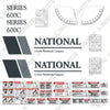 Image of Fits National 600C Boom Crane Decal Kit