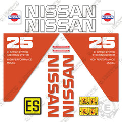 Fits Nissan 25 Decal kit Forklift