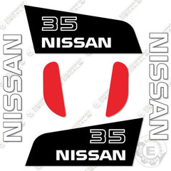 Fits Nissan 35 Decal kit Forklift