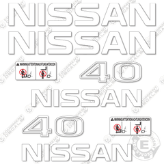 Fits Nissan 40 Decal kit Forklift