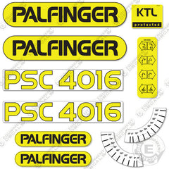 Fits Palfinger PSC4016 Decal Kit Crane Truck