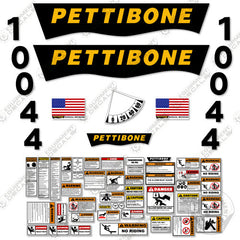 Fits Pettibone 10044 Decal Kit Full Set Telehandler