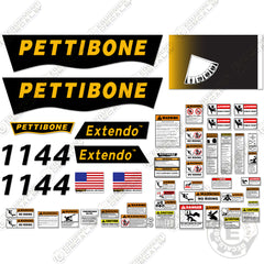 Fits Pettibone 1144 Decal Kit Full Set Telehandler