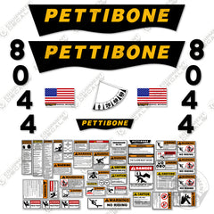 Fits Pettibone 8044 Decal Kit Full Set Telehandler