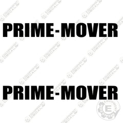 Fits Prime Mover Forklift Decal Kit