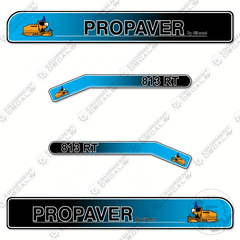 Fits Bomag ProPaver by Gilcrest 813RT Decal Kit Asphalt
