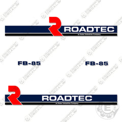 Fits Roadtec FB85 Decal Kit Front Broom Sweeper