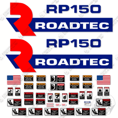 Fits Roadtec RP150 Decal Kit Asphalt Paver