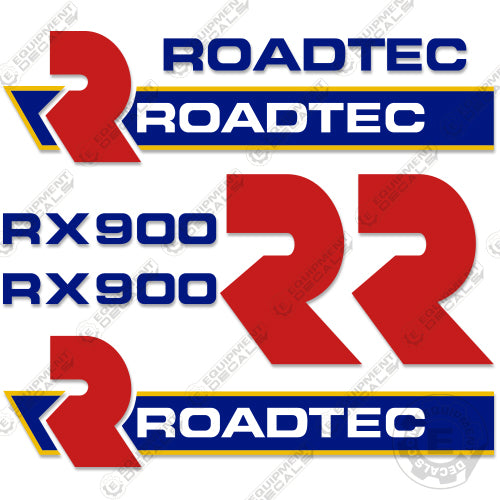 Fits Roadtec RX900 Decal Kit Cold Planer – Equipment Decals