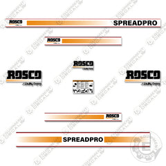 Fits Rosco Spread Pro Decal Kit Chip Spreader