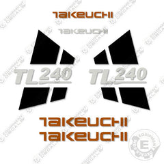 Fits Takeuchi TL240 Skid Steer Loader Equipment Decals