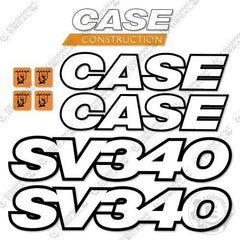 Fits Case SV340 Decal Kit Skid Steer Loader - 3M REFLECTIVE VINYL!