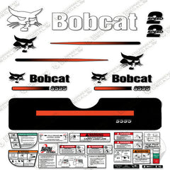 Fits Bobcat S-595 Skid Steer Decal Kit (Straight Stripes)