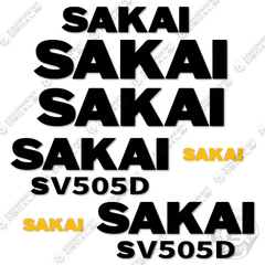 Fits Sakai SV505D Decal Kit Roller