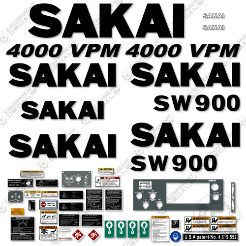 Fits Sakai SW900 Decal Kit Roller