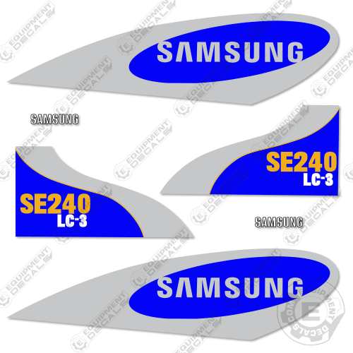 Fits Samsung SE240 LC-3 Decal Kit Excavator – Equipment Decals