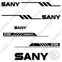 Fits Sany SY135C Decal Kit Excavator
