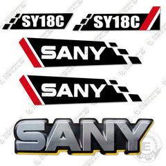 Fits Sany SY18C Decal Kit Mini Excavator