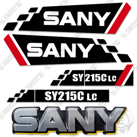 Fits Sany SY125C LC Decal Kit Excavator