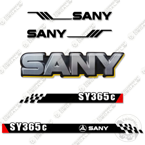 Fits Sany SY365C Decal Kit Excavator