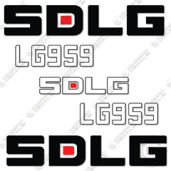 Fits SDLG LG959 Wheel Loader Decal Kit