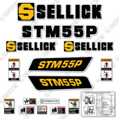 Fits Sellick STM55P Decal kit Forklift