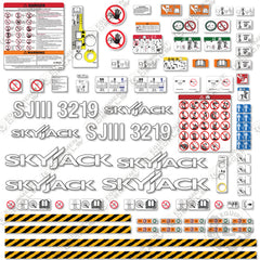 Fits SkyJack SJLLL3219 Decal Kit Scissor Lift