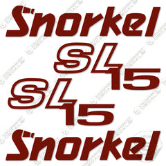 Fits Snorkel SL15 Decal Kit Boom Lift