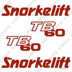 Fits Snorkelift TB60 Decal Kit Boom Lift