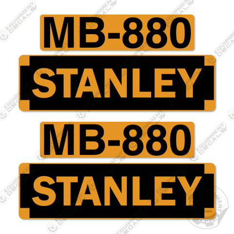 Fits Stanley MB256 Decal Kit Hydraulic Hammer
