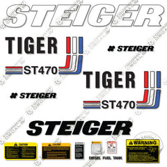 Fits Steiger Tiger ST470 Decal Kit Tractor