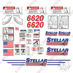 Fits Stellar 6620 Decal Kit Crane Truck P/N 11993