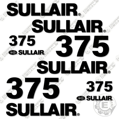 Fits Sullair 375 Decal Kit Air Compressor
