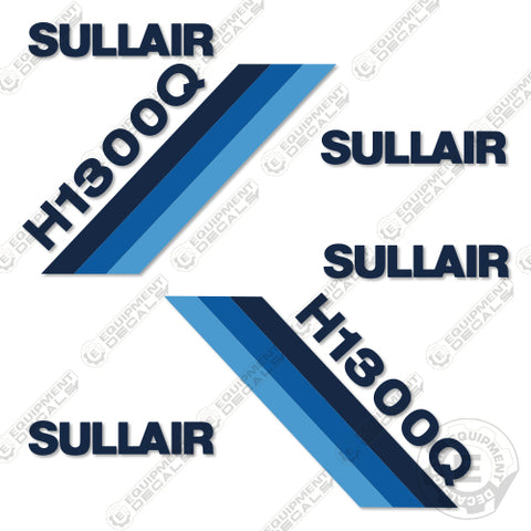 Fits Sullair H1300Q Decal Kit Air Compressor