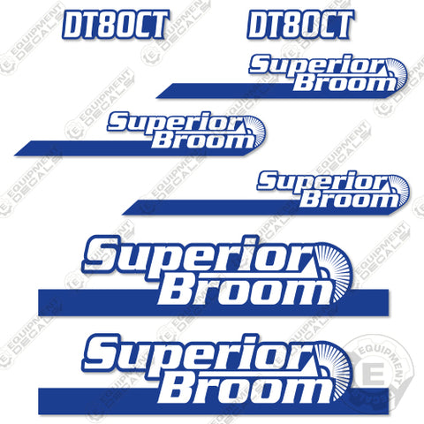 Fits Superior Broom DT80CT Decal Kit Sweeper