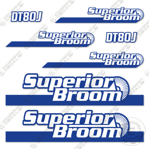 Fits Superior Broom DT80J Decal Kit Sweeper