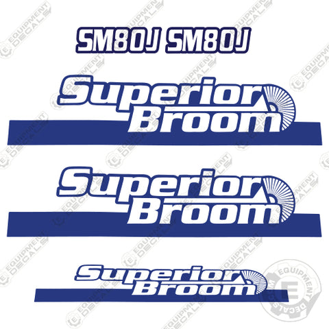 Fits Superior Broom SM80J Decal Kit Street Sweeper