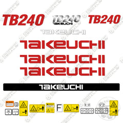 Fits Takeuchi TB 240 Mini Excavator Decals Equipment Decals