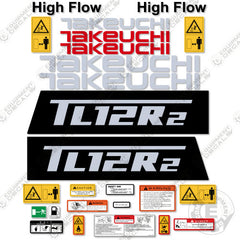 Fits Takeuchi TL12R2 Decal Kit Skid Steer Loader