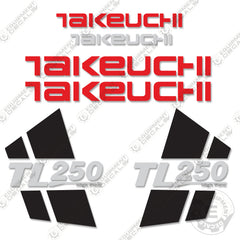 Fits Takeuchi TL250 Decal Kit Skid Steer Loader (High Flow)