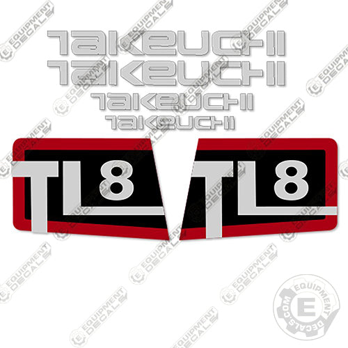 Fits Takeuchi TL8 Decal Kit Skid Steer Loader