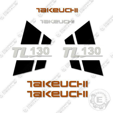 Fits Takeuchi TL130 Skid Steer Loader Equipment Decals