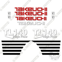 Fits Takeuchi TL140 Decal Kit Skid Steer Loader